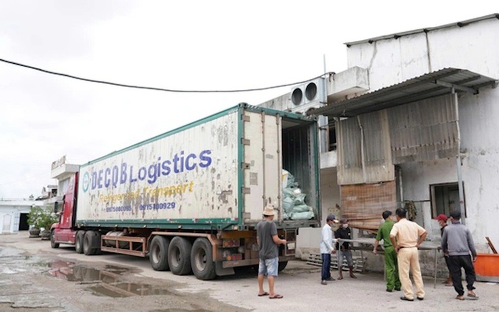Phát hiện xe đầu kéo chở 30 tấn thịt lợn, dê và chân gà không rõ nguồn gốc
