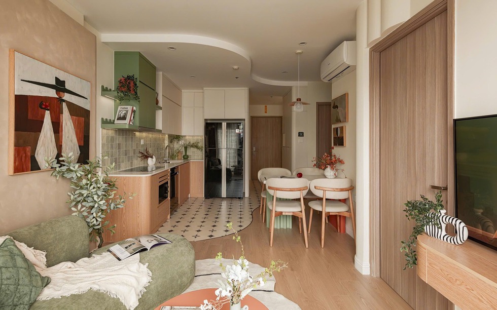 Căn hộ diện tích hạn chế nhưng không gian luôn thông thoáng