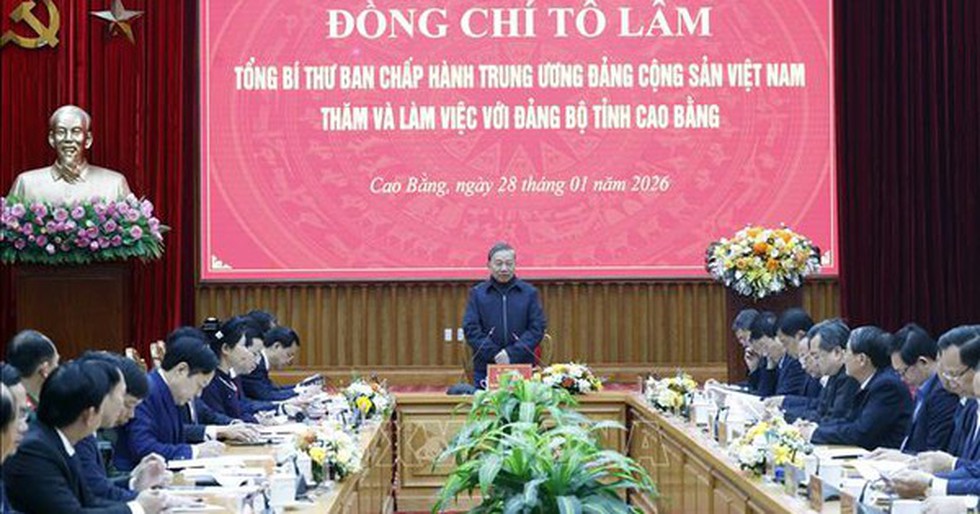 Tổng Bí thư: Cao Bằng biến lợi thế đặc thù thành động lực phát triển thực chất