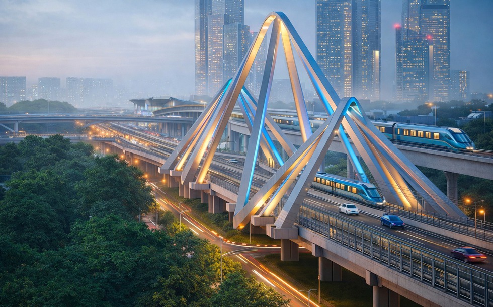 Thành phố giàu nhất Việt Nam sắp hình thành đường trên cao rộng 60m, khơi thông kết nối toàn khu Nam