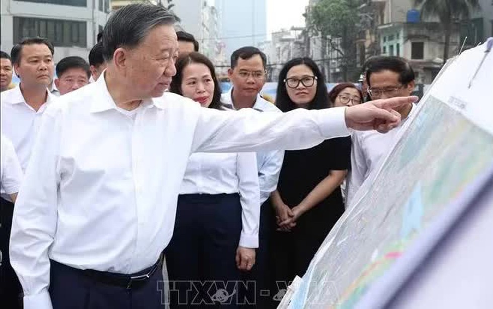 Tổng Bí thư, Chủ tịch nước Tô Lâm kiểm tra tiến độ công trình giao thông trọng điểm ở Hà Nội