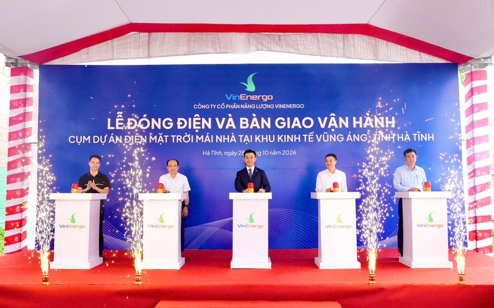 Vinenergo vận hành hệ thống điện mặt trời mái nhà kết hợp pin lưu trữ năng lượng tại Hà Tĩnh