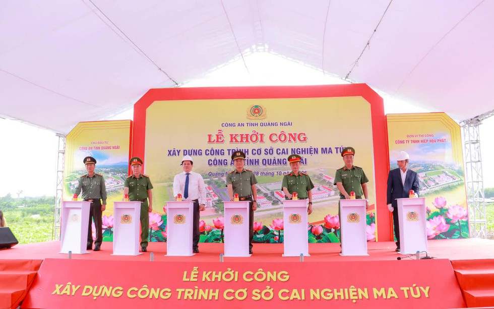 Quảng Ngãi: Công an tỉnh khởi công xây dựng Cơ sở cai nghiện hơn 200 tỷ đồng