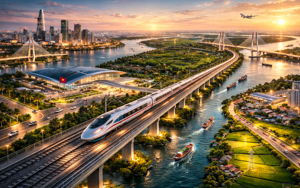 Tuyến đường sắt 12 tỷ USD kết nối TP. HCM đến tỉnh duy nhất có 3 mặt giáp biển nhận chỉ đạo mới từ Bộ Xây dựng