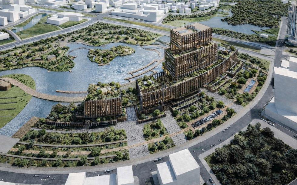 Đô thị giàu có của Việt Nam sắp có trung tâm hành chính mới: Khối nhà hình kỷ hà tối đa 30 tầng, quy mô gần 8ha