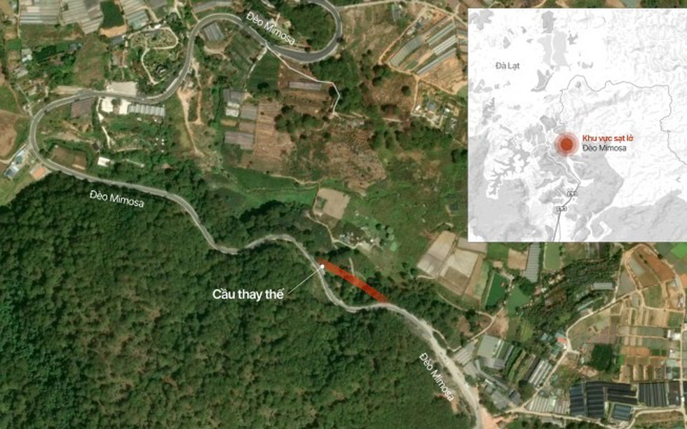 Cung đường đèo nổi tiếng ở Đà Lạt sắp có cầu cạn dài hơn 108m, băng qua điểm sạt lở