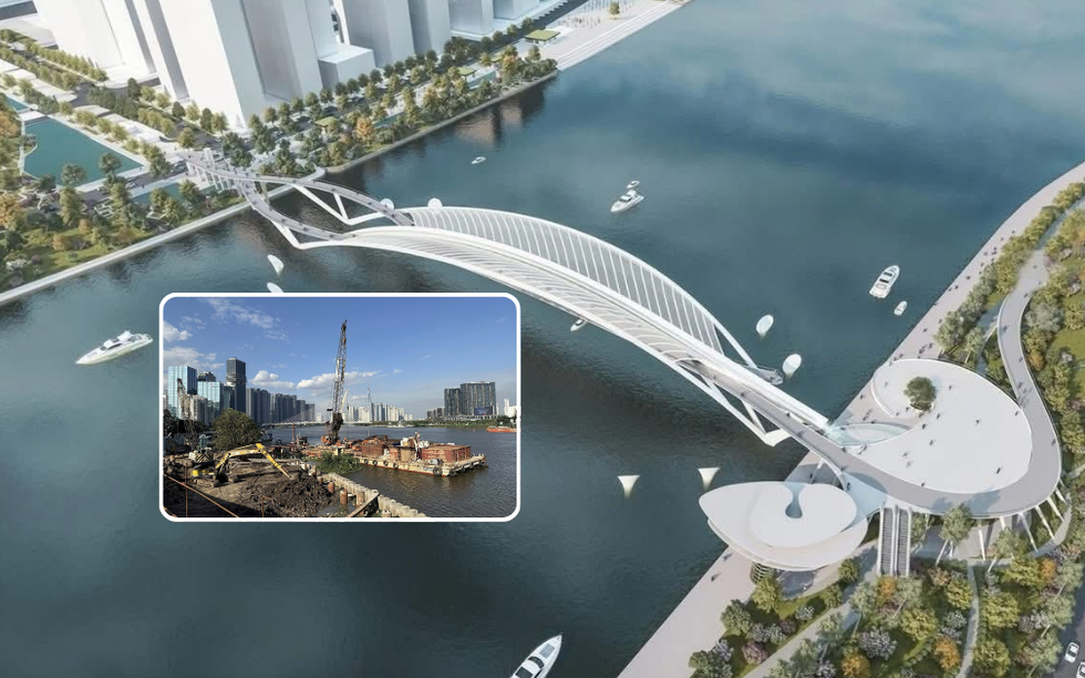 Cầu đi bộ nghìn tỷ bắc qua dòng sông biểu tượng: Kiến trúc độc đáo nhất thế giới tại Việt Nam, biểu tượng mới của siêu đô thị giàu có