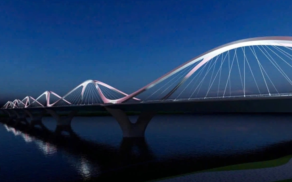 Siêu cầu 16.000 tỷ mang tên danh tướng huyền thoại bắc qua dòng sông biểu tượng của Thủ đô: Thi công xuyên Tết nỗ lực hoàn thành