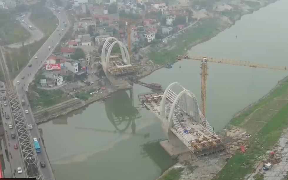 Chỉ 3 tháng nữa, chính thức hợp long cây cầu 1.800 tỷ thay thế cây cầu hơn 100 tuổi sẽ bị phá dỡ ở Hà Nội