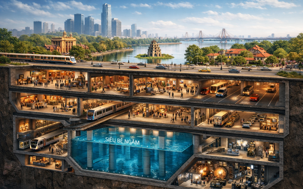 Hà Nội quy hoạch ‘siêu bể’ chống ngập lụt, tương lai sở hữu mạng lưới chạy ngầm đồ sộ