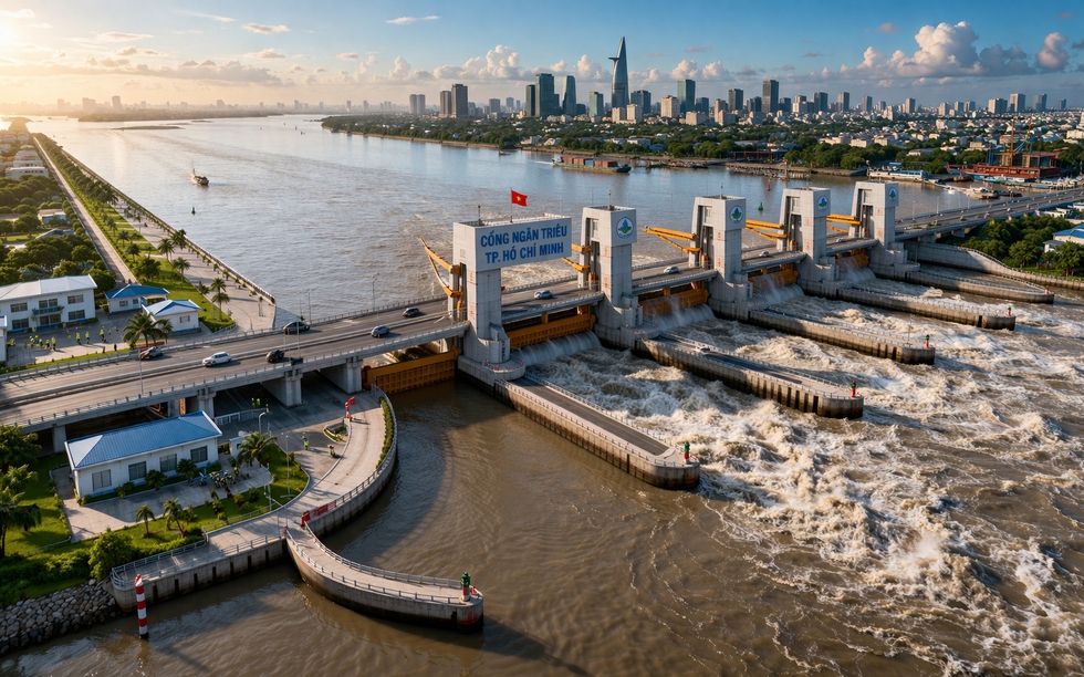 Đô thị giàu có của Việt Nam dự chi hơn 1.200 tỷ làm cống ngăn triều phía Tây Bắc TP