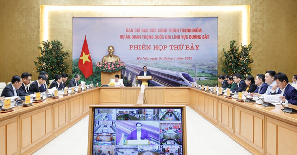 Thủ tướng chủ trì phiên họp thứ 7 của Ban Chỉ đạo các dự án đường sắt
