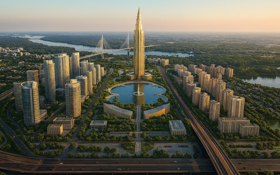 Việt Nam sắp có siêu tháp chọc trời 108 tầng: Kiến trúc độc đáo, biểu tượng tài chính giữa lòng TP thông minh 4,2 tỷ USD