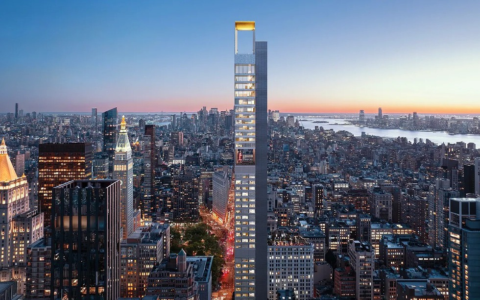 Tòa nhà chọc trời cao 262m sắp hoàn thiện: Thiết kế ‘siêu mảnh’, tựa cây bút chì vươn thẳng giữa thành phố xa hoa