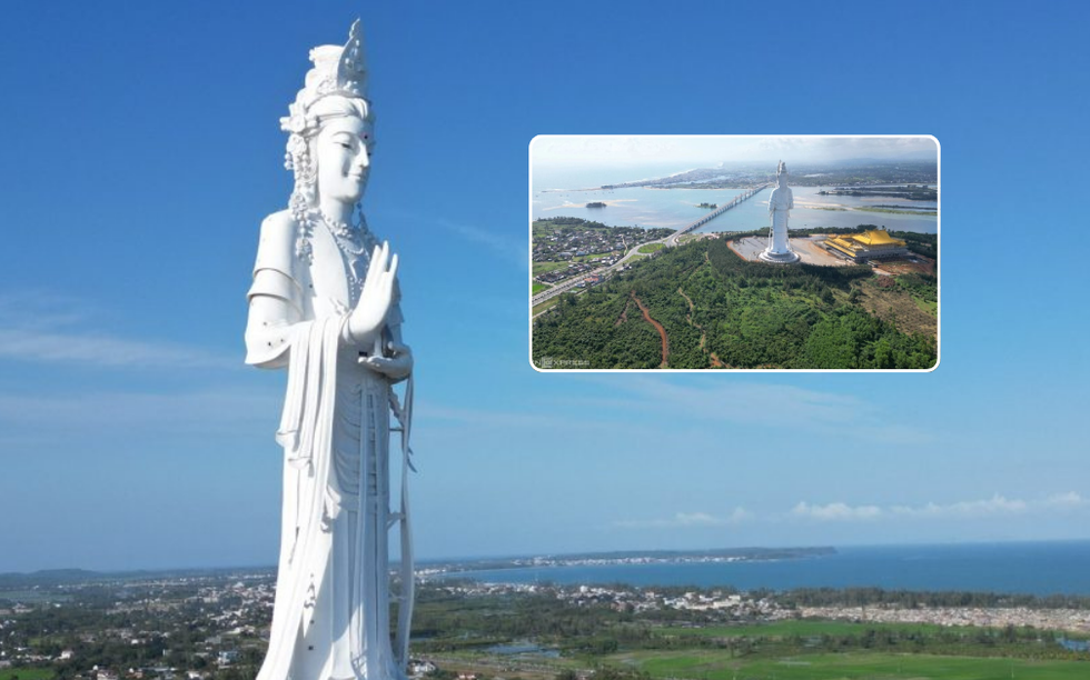 Việt Nam sở hữu công trình tâm linh đồ sộ, cao nhất Đông Nam Á: Tọa lạc trên đỉnh núi mang hình dáng 'tuấn mã vượt sông'