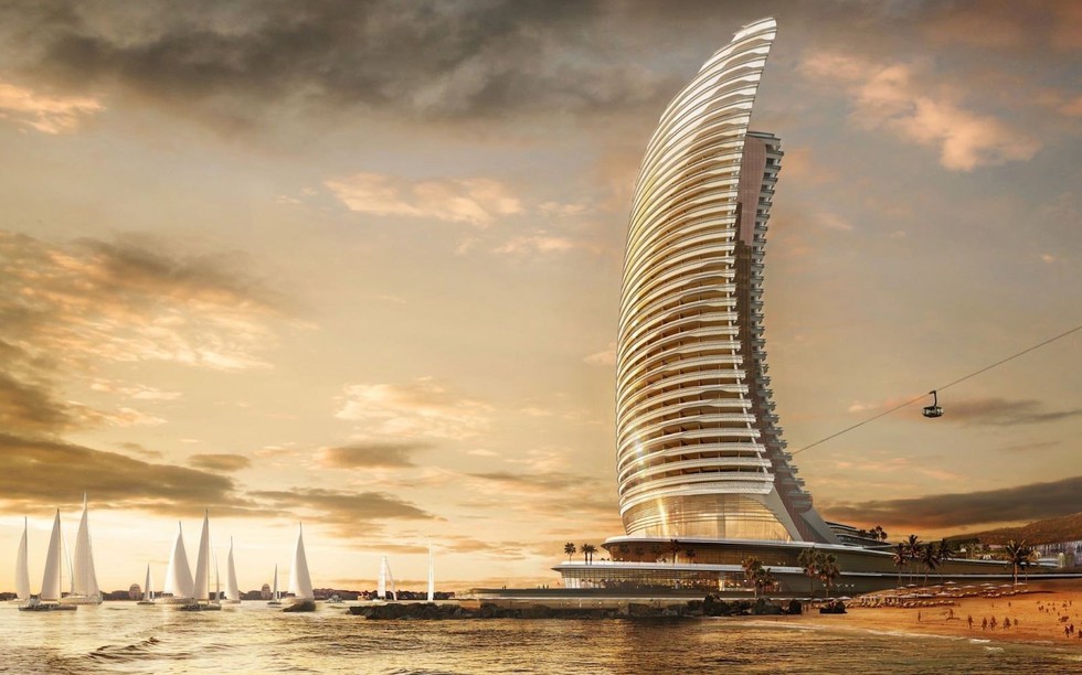 Việt Nam sắp có tháp chọc trời như cánh buồm vươn mình giữa biển khơi: Bao phủ bởi kính phản quang, có bàn tay kiến trúc sư nước ngoài thiết kế