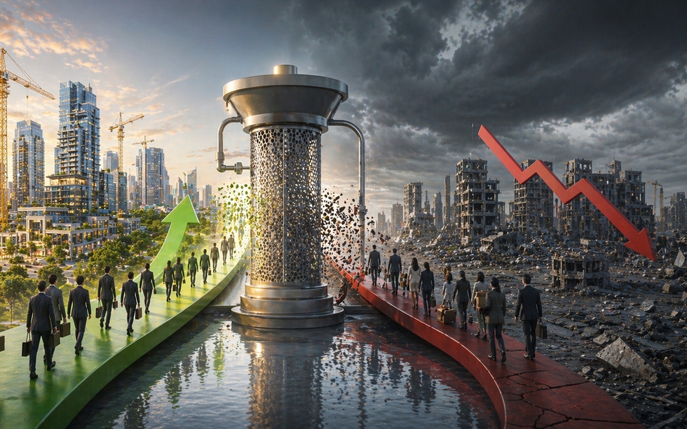 Bất động sản 2026 bước vào cuộc 'thanh lọc' chưa từng có: Hơn 1.500 doanh nghiệp gia nhập, số giải thể cũng tăng gấp đôi