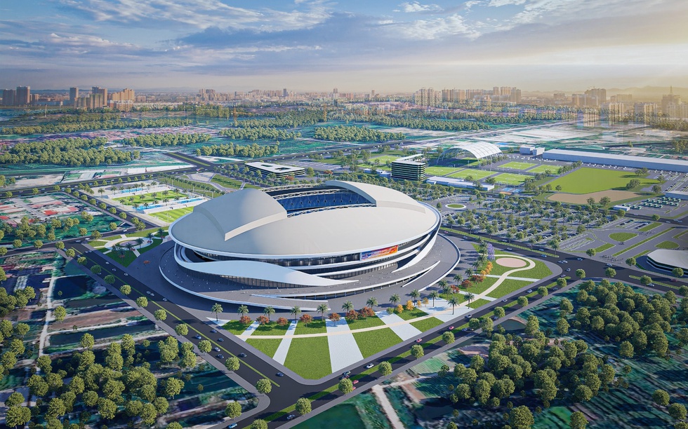 Sân vận động lớn bậc nhất Việt Nam quy mô 60.000 chỗ ngồi: Tốc độ nhanh hơn xây nhà ở Úc, 2027 sẽ hoàn thành