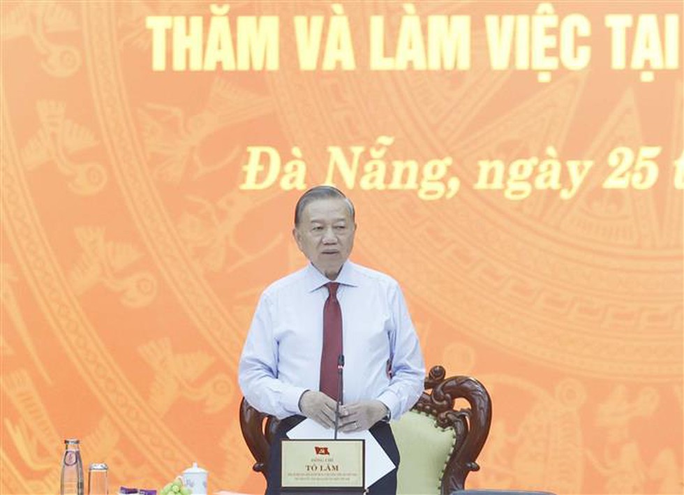 Tổng Bí thư, Chủ tịch nước Tô Lâm: Xây dựng Đà Nẵng trở thành một cực tăng trưởng lớn của cả nước