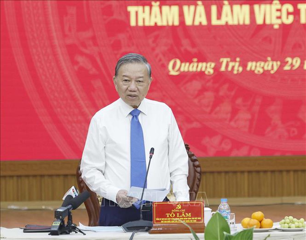 Tổng Bí thư, Chủ tịch nước Tô Lâm: Tái định vị không gian phát triển Quảng Trị với chiến lược “vươn Đông, tỏa Tây”