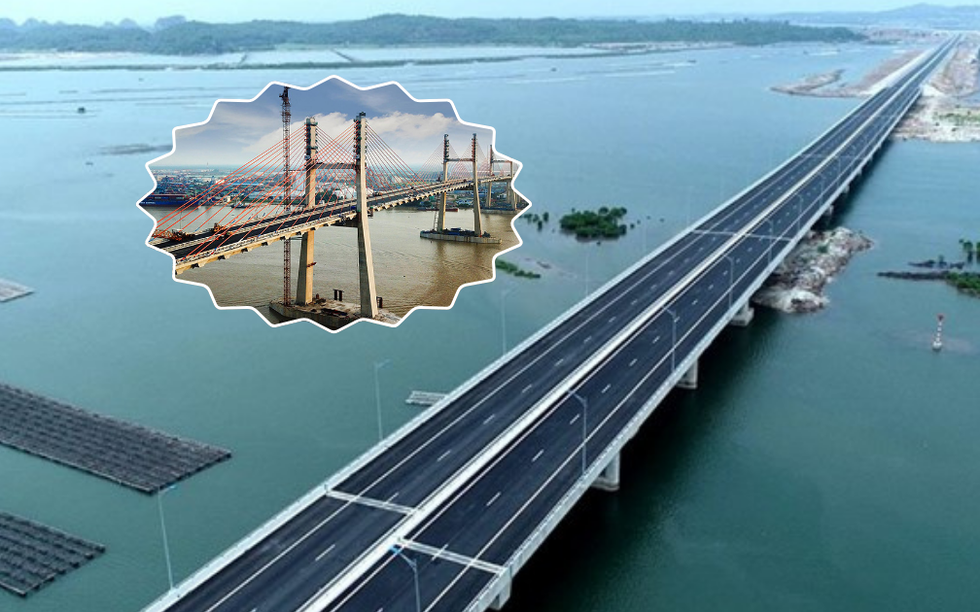 Trên tuyến cao tốc đắt nhất Việt Nam là cây cầu dây văng lọt TOP nhiều nhịp nhất thế giới: Riêng cáp đã nặng hơn 800 tấn, chịu được động đất cấp 8