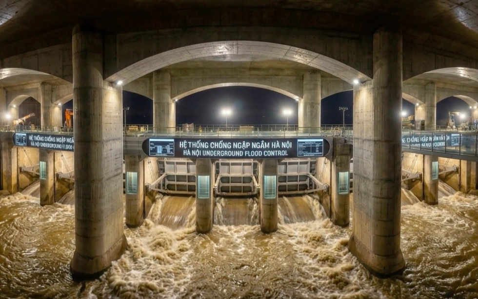 Chính thức hoàn thành bể ngầm lớn nhất Thủ đô, điểm ngập khét tiếng sắp bị 'xóa sổ'