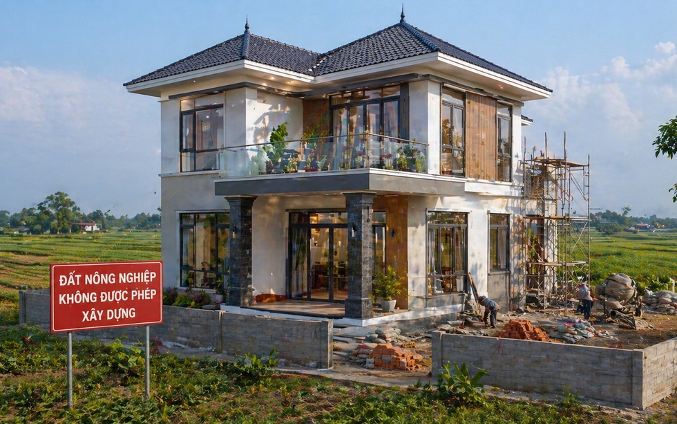 Từ nay, xây nhà trên đất nông nghiệp có thể sẽ bị phạt đến 200 triệu đồng