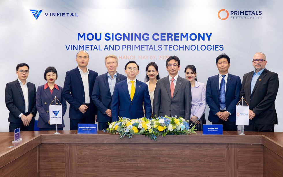 VinMetal & Primetals: Hợp tác sản xuất thép xanh, hiện đại nhất thế giới