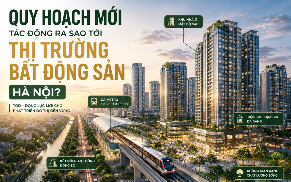 Quy hoạch mới tác động ra sao tới thị trường bất động sản Hà Nội?