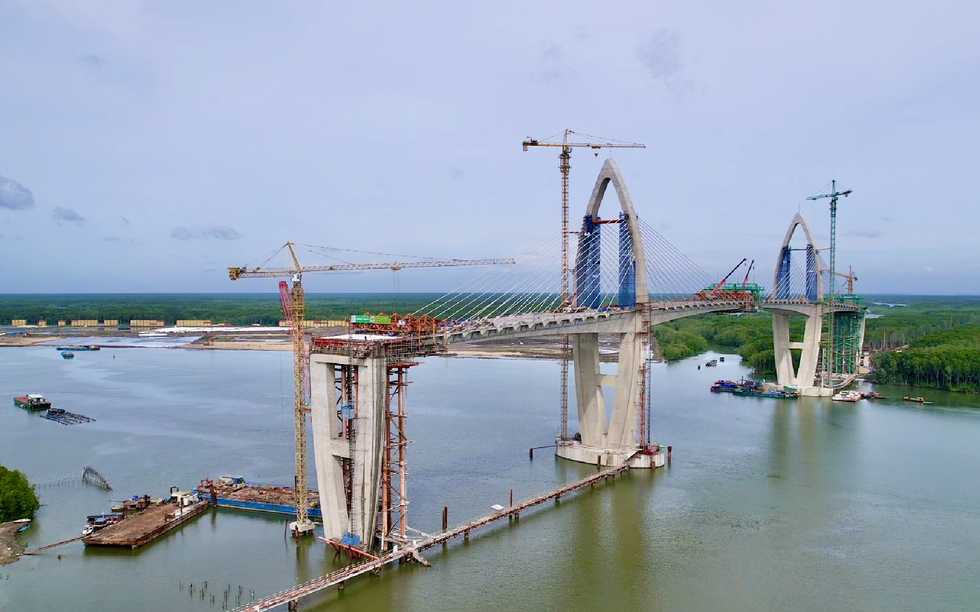 Cây cầu có nhịp chính dài nhất Đông Nam Á, kết nối 2 thành phố giàu nhất cả nước vượt tiến độ 6 tháng