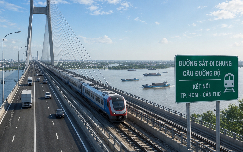 Dự kiến xây dựng tuyến đường sắt đi chung cầu đường bộ kết nối 2 thành phố lớn phía Nam, vốn đầu tư trên 170.000 tỷ