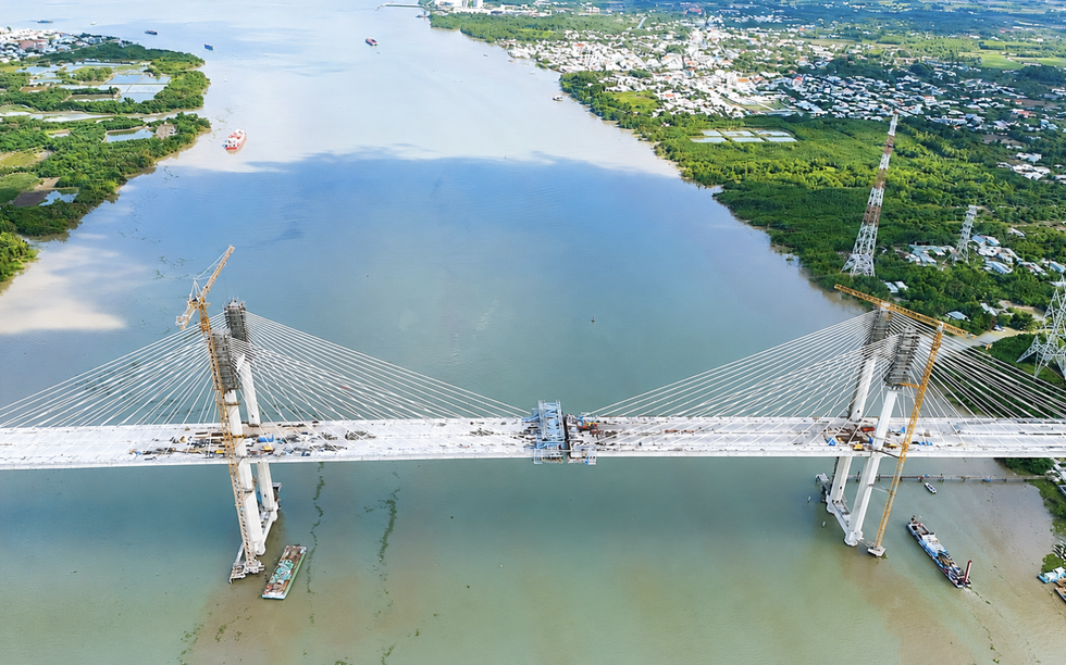 Chỉ 3 tháng nữa, chính thức hoàn thành cây cầu dây văng cao nhất Việt Nam