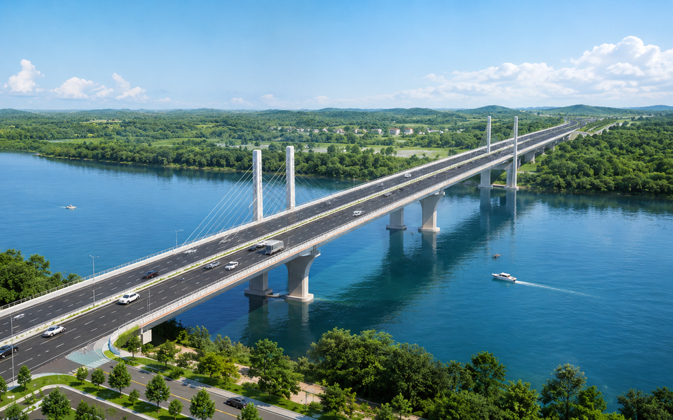 Sắp khởi công xây dựng cây cầy mới, thay thế cây cầu bị sập từ 50 năm trước, rút ngắn kết nối tới sân bay lớn nhất và cảng nước sâu lớn nhất cả nước