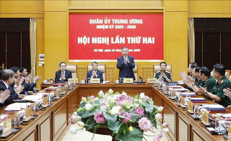 Tổng Bí thư, Chủ tịch nước Tô Lâm chủ trì Hội nghị Quân ủy Trung ương nhiệm kỳ 2025 - 2030 lần thứ hai