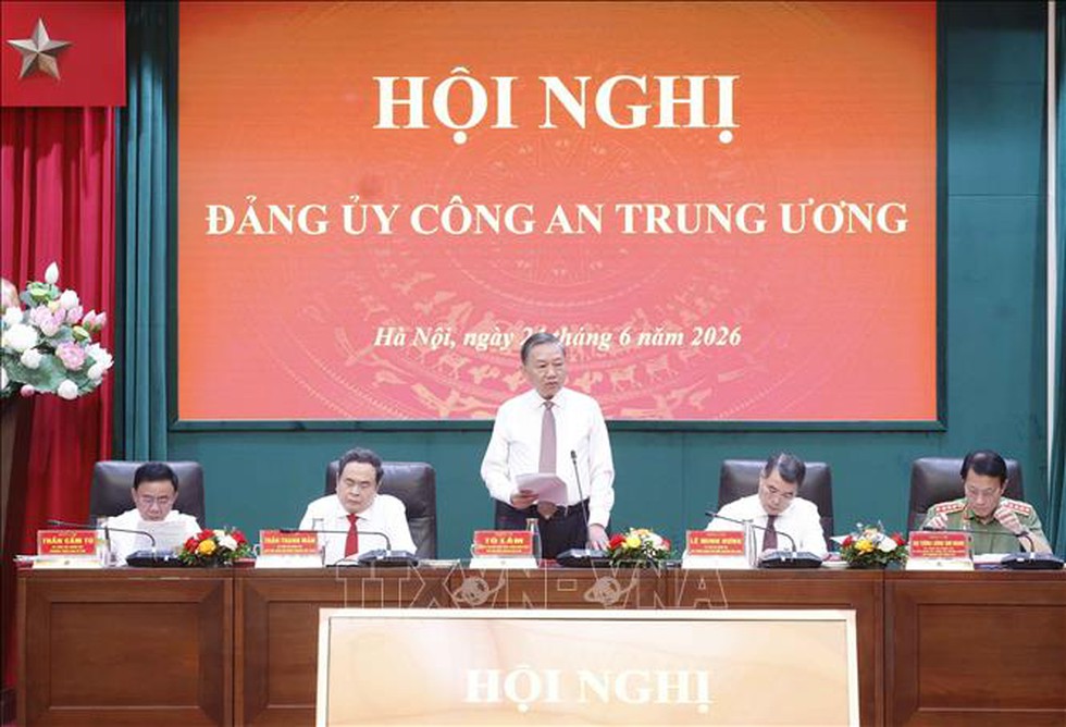 Tổng Bí thư, Chủ tịch nước Tô Lâm dự Hội nghị Đảng ủy Công an Trung ương