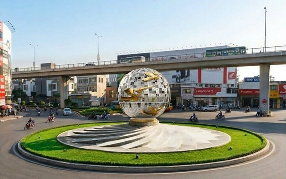Thành phố giàu nhất Việt Nam sắp có vòng xoay trăm tỷ: Là cửa ngõ dẫn vào sân bay với biểu tượng chim Lạc ở trung tâm