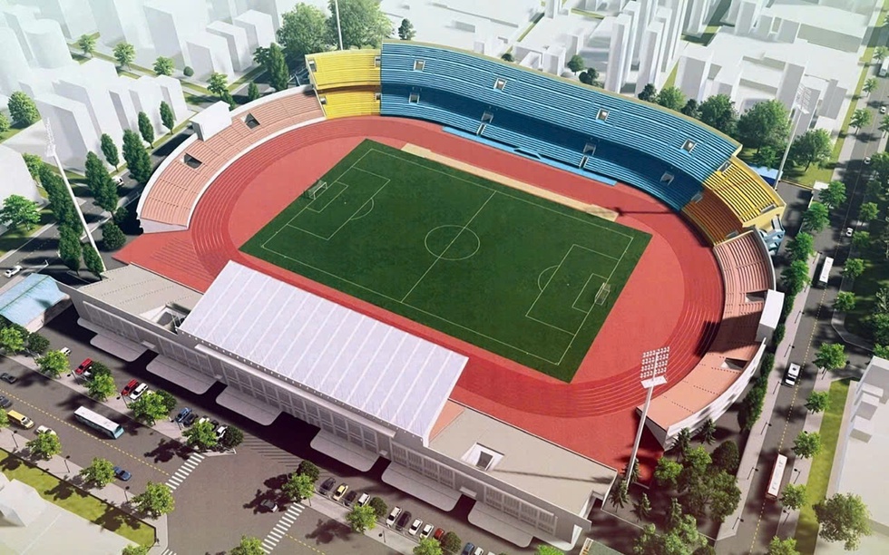 Chưa đầy 1 năm nữa, sân vận động lâu đời nhất Việt Nam chính thức hoàn thiện nâng cấp
