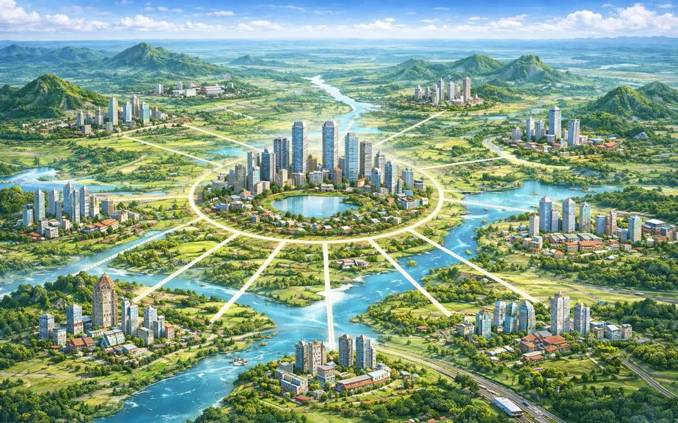 Quy hoạch Hà Nội 100 năm: Hé lộ mô hình chùm đô thị hướng tâm kết nối toàn Vùng Thủ đô
