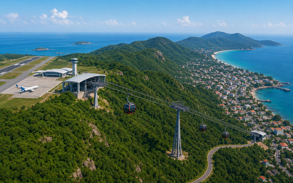 Việt Nam lần đầu tiên có tuyến cáp treo kết nối trực tiếp ra sân bay, tọa lạc tại hòn đảo ‘bí ẩn nhất thế giới’