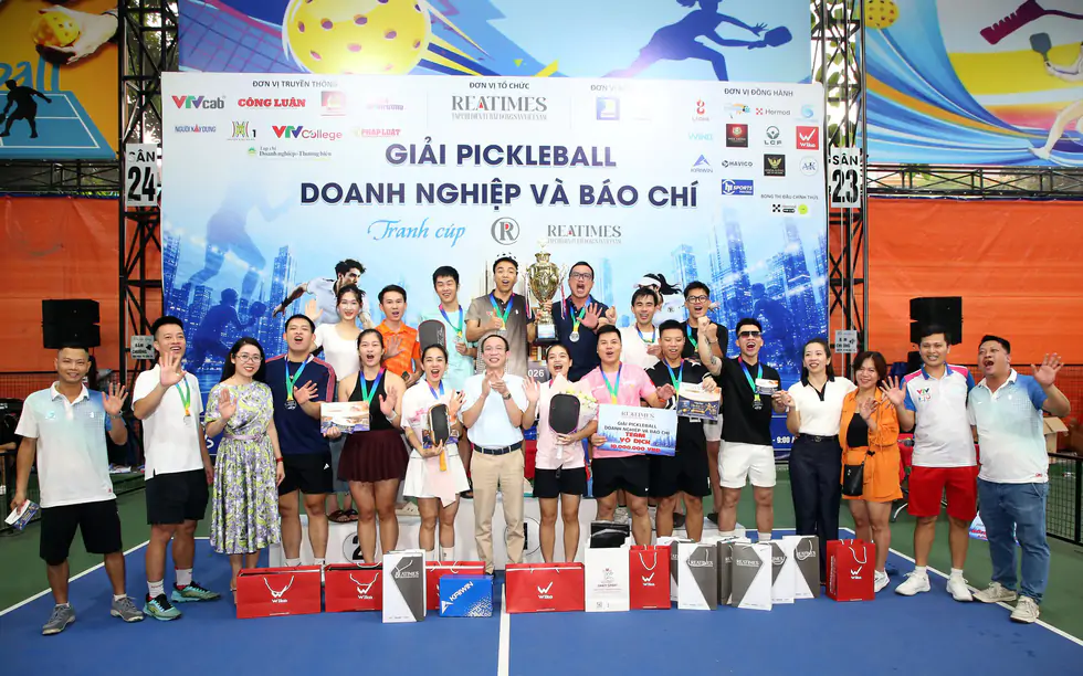 Bế mạc Giải Pickleball Báo chí và Doanh nghiệp tranh cúp Reatimes 2026: Dấu ấn tinh thần thể thao và sự gắn kết