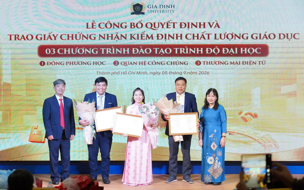 Trường Đại học Gia Định bổ nhiệm quyền hiệu trưởng, thêm dấu mốc mới trong nâng cao chất lượng đào tạo