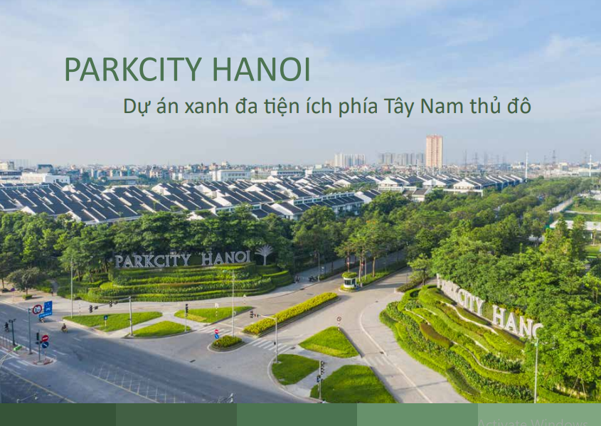 ParkCity Hanoi - dự án xanh đa tiện ích phía Tây Nam Thủ đô