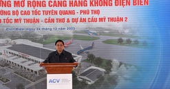 Khánh thành Dự án đầu tư xây dựng mở rộng Cảng hàng không Điện Biên