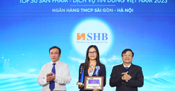 Thẻ tín dụng SHB VISA Platinum được vinh danh Top 50 sản phẩm dịch vụ tin dùng Việt Nam 2023