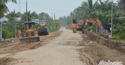 Tiền Giang tăng tốc về đích đúng tiến độ Dự án Đường tỉnh 864