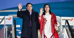 Thủ tướng Phạm Minh Chính tới Thụy Sĩ, bắt đầu chuyến công tác dự WEF Davos 2024