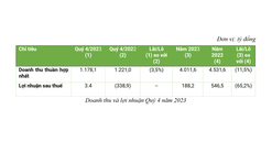 Bamboo Capital (BCG): Doanh thu 4.012 tỷ, đòn cân nợ tiếp tục giảm mạnh
