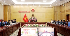 Nghệ An tham gia Hội nghị trực tuyến bàn phương án điều chỉnh chỉ tiêu sử dụng đất