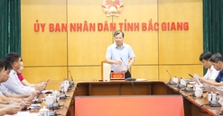 Bắc Giang: Báo cáo tiến độ Dự án hạ tầng KCN Châu Minh - Bắc Lý - Hương Lâm (giai đoạn 1)