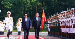Thủ tướng Phạm Minh Chính chủ trì Lễ đón Thủ tướng Trung Quốc Lý Cường